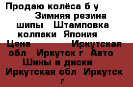 Продаю колёса б/у R14 185/65. Зимняя резина (шипы). Штамповка, колпаки (Япония). › Цена ­ 10 000 - Иркутская обл., Иркутск г. Авто » Шины и диски   . Иркутская обл.,Иркутск г.